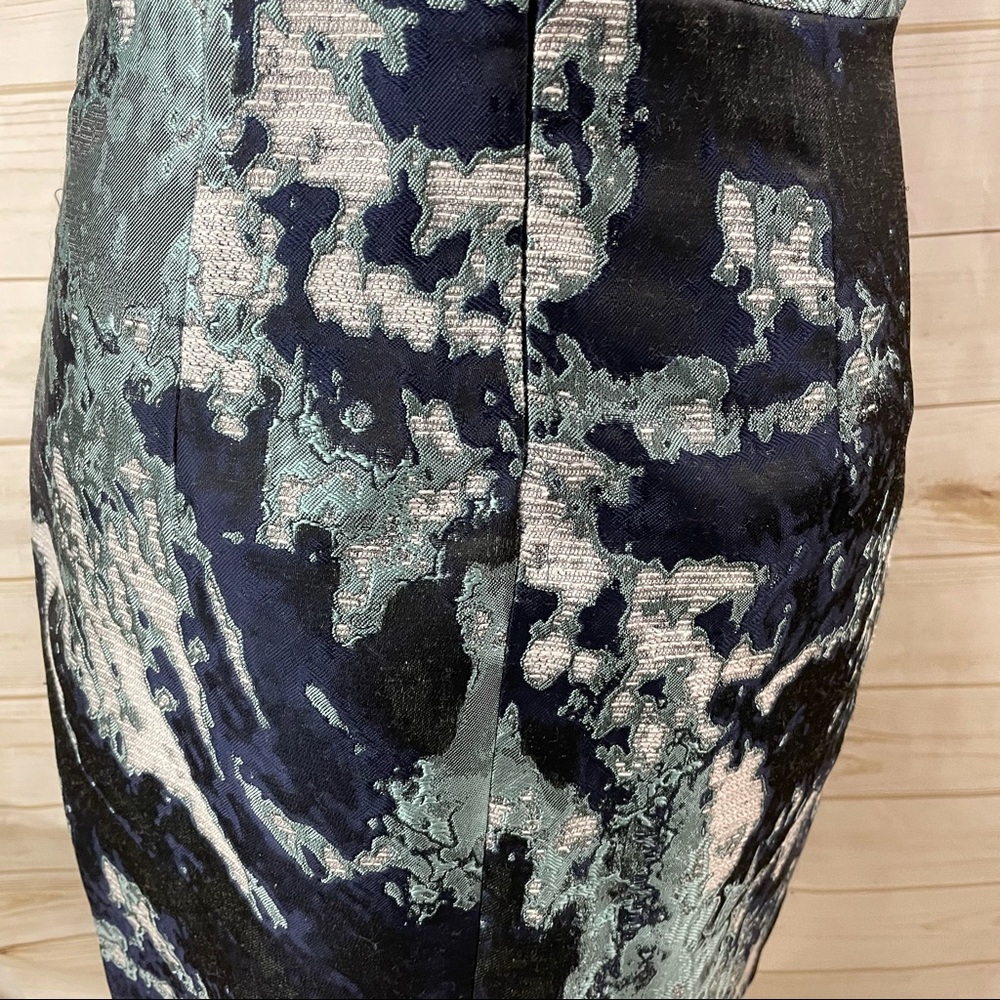 Zara Abstract Ink Splatter Jacquard Dress - Picture 13 of 14